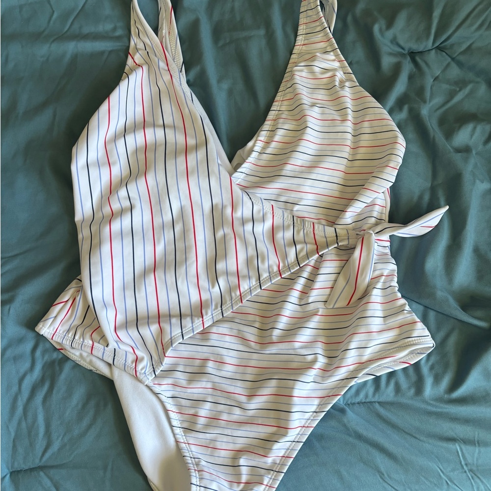 Striped One-Piece Swimsuit